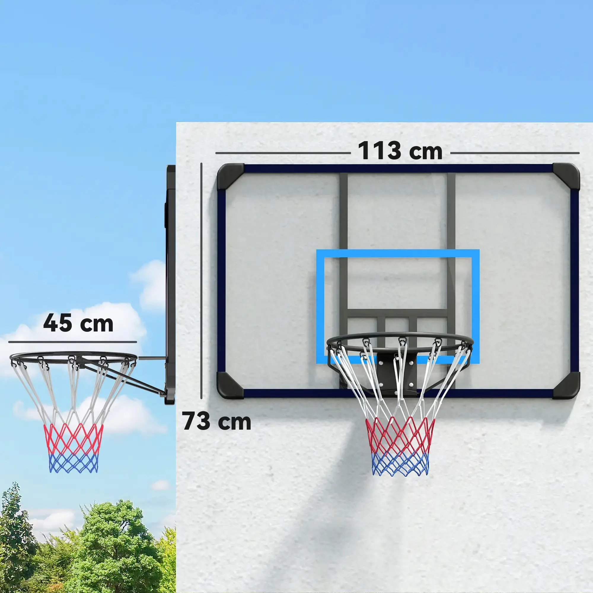 Cos de basket Sportnow A61-039V00BU (Black/Blue) - 5