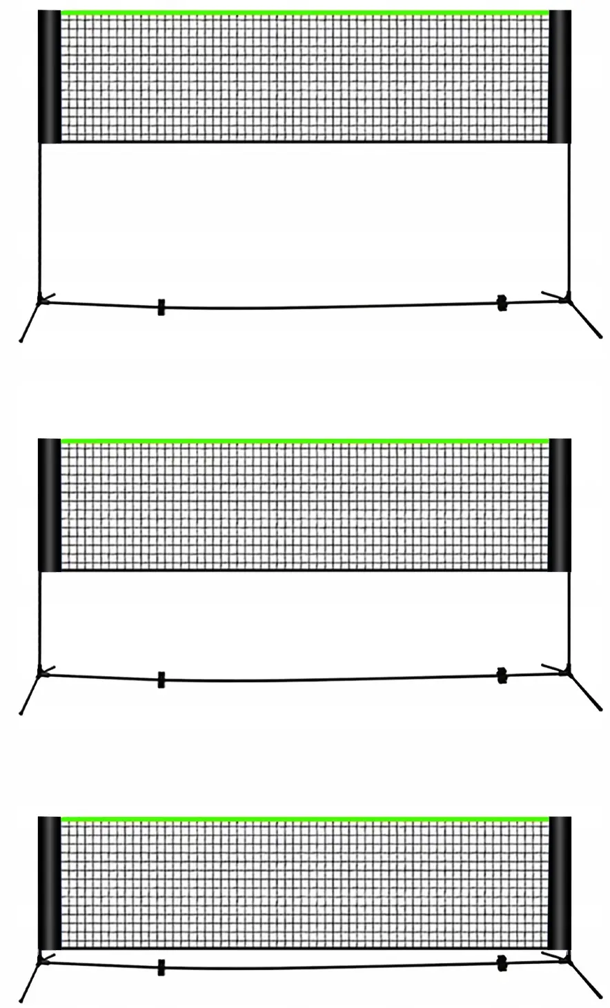 Сетка для волейбола Trizand 25625 (Black/Green) - 2