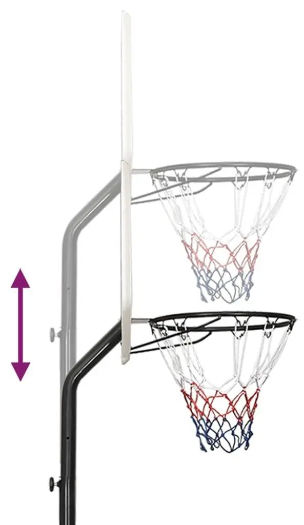 Баскетбольная стойка VidaXL 3107831 (White/Black)