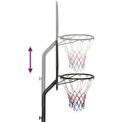 Stand de baschet VidaXL 3107832 (Black/Red) Thumb