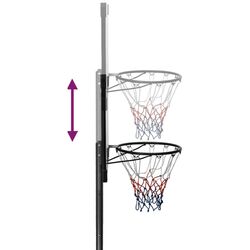 Баскетбольная стойка VidaXL 3107833 (Black/Transparent) Thumb