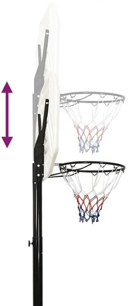 Баскетбольная стойка VidaXL 93648 (Black/White)