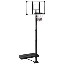 Баскетбольная стойка VidaXL 93650 (Black/Transparent)