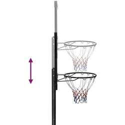 Баскетбольная стойка VidaXL 93650 (Black/Transparent) Thumb