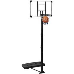 Баскетбольная стойка VidaXL 93650 (Black/Transparent) Thumb