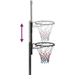 Баскетбольная стойка VidaXL 93654 (Black/Transparent) Thumb