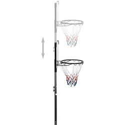Stand de baschet VidaXL 93657 (Black/Transparent) Thumb