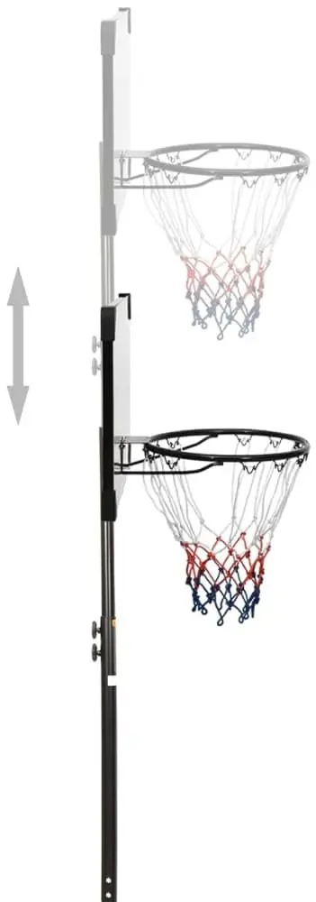 Stand de baschet VidaXL 93657 (Black/Transparent)