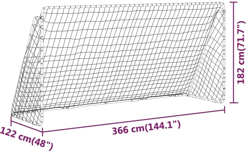 Футбольные ворота VidaXL 93371 (White)