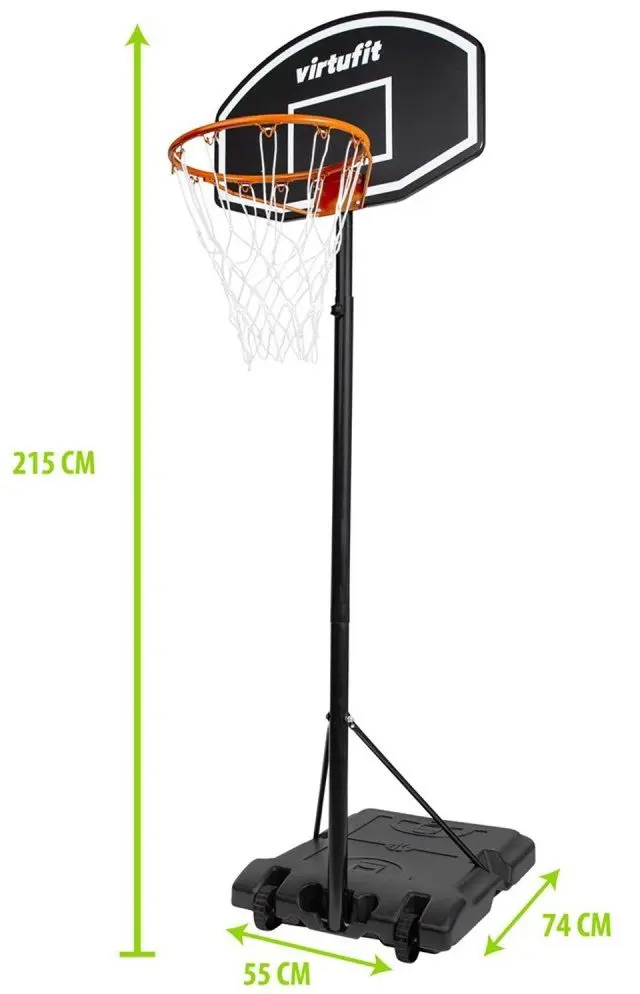 Set stand de baschet + minge VirtuFit VF06041 (Black)