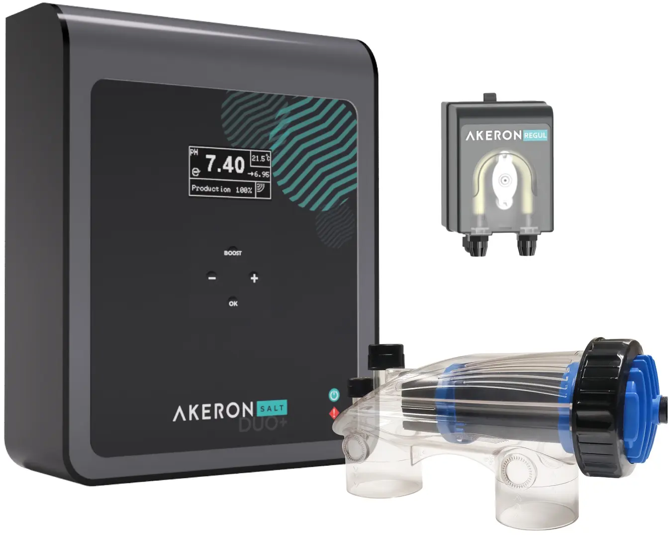 Sistem de electroliză a sării Akeron Salt Duo+ 60