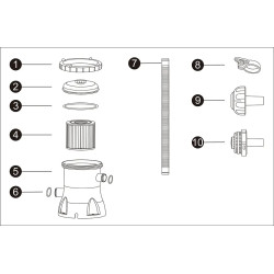 Фильтрующий насос Bestway 530 (Grey) Thumb