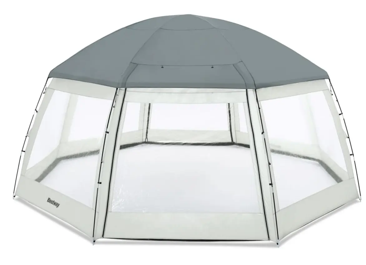 Cort pentru piscina cu cadru Bestway 58612BW (White/Grey)