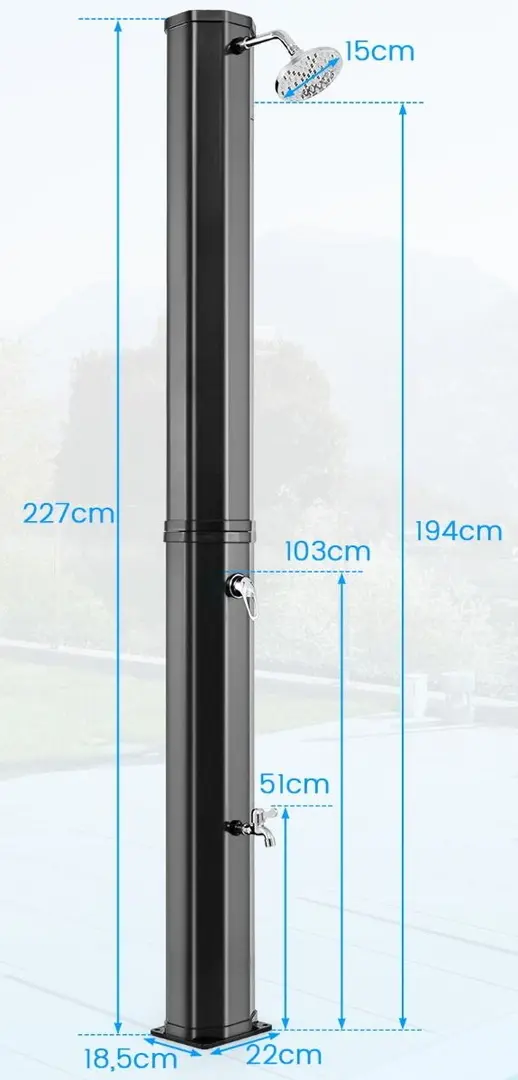 Dus solar Costway NP12032HS (Black)