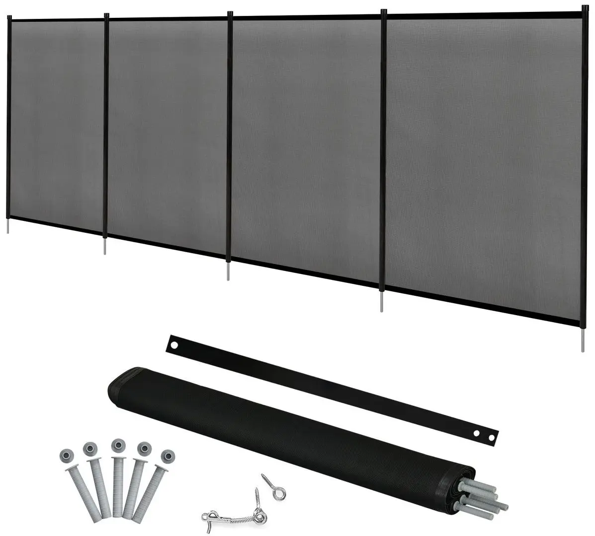 Gard de siguranta pentru piscina Costway NP11564 (Black)