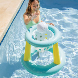 Baschet gonflabil Intex Mega Floating Hoop 56500 (Light Blue/White/Yellow) Thumb