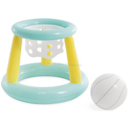 Baschet gonflabil Intex Mega Floating Hoop 56500 (Light Blue/White/Yellow)