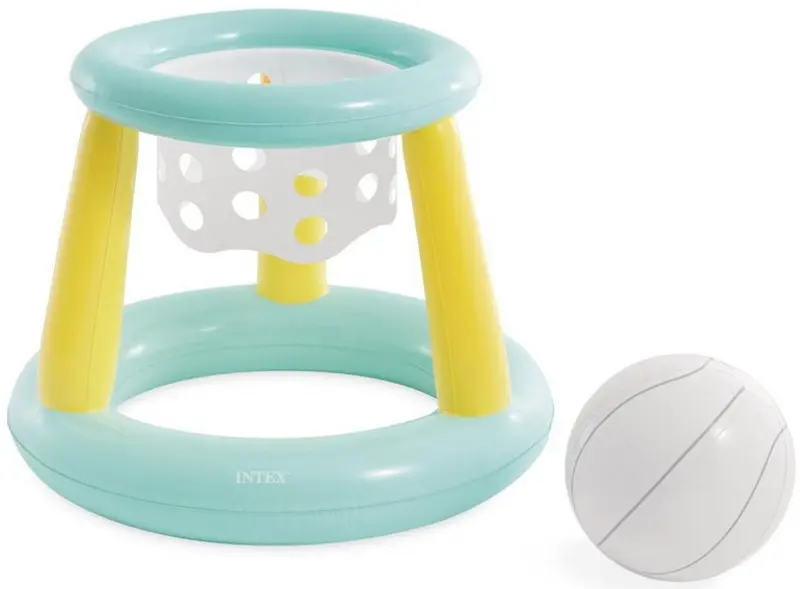 Baschet gonflabil Intex Mega Floating Hoop 56500 (Light Blue/White/Yellow)