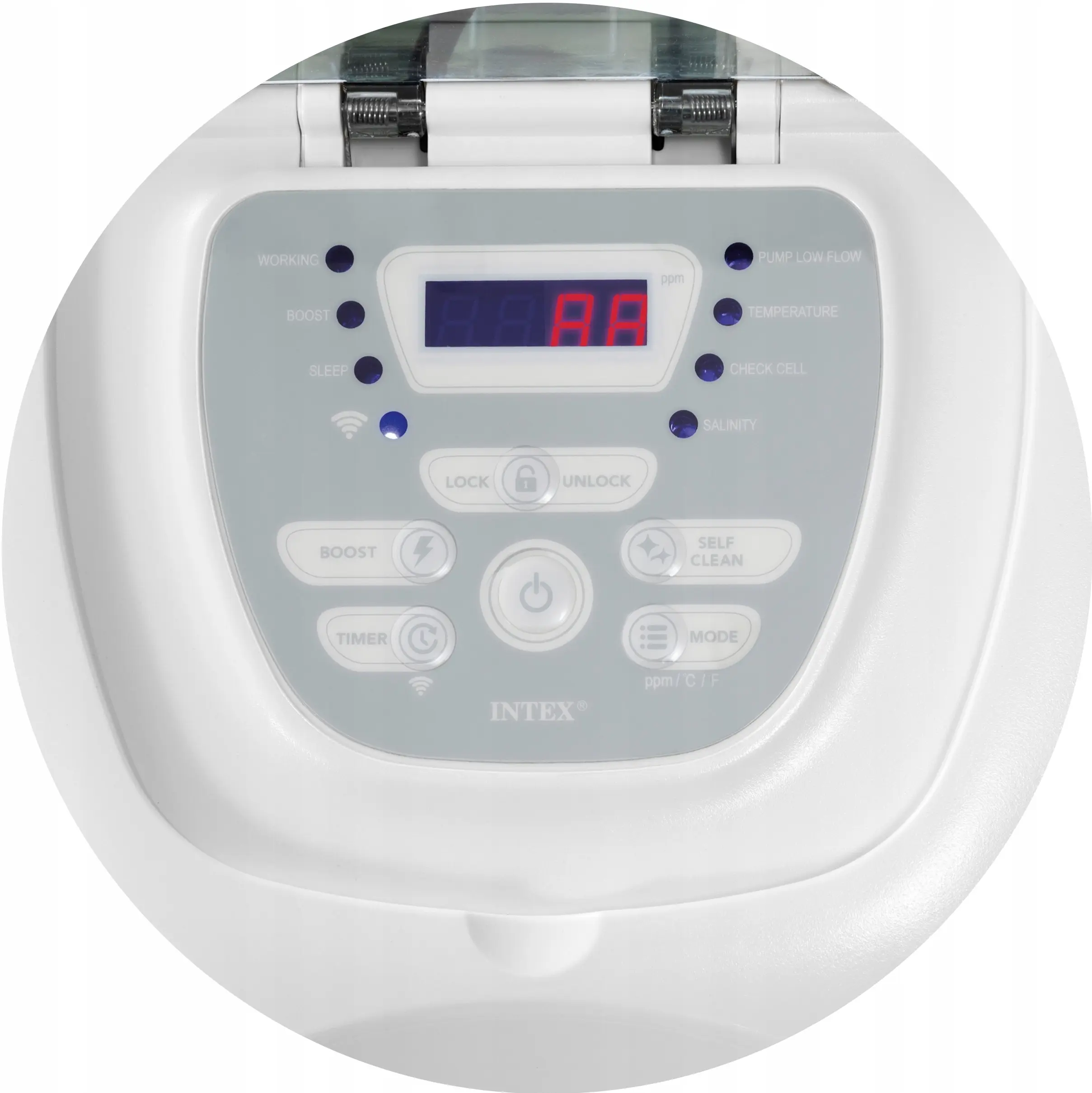 Clorinatorul salin Intex Krystal Clear QS1600 Plus 26690 (White/Grey) - 3
