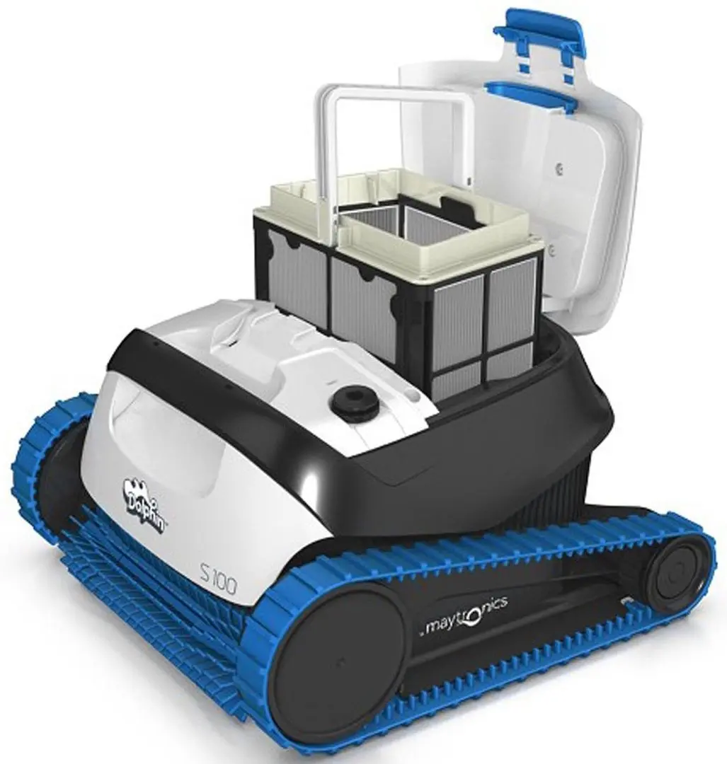 Robot pentru curatarea piscinei Maytronics Dolphin S100 (White/Grey)