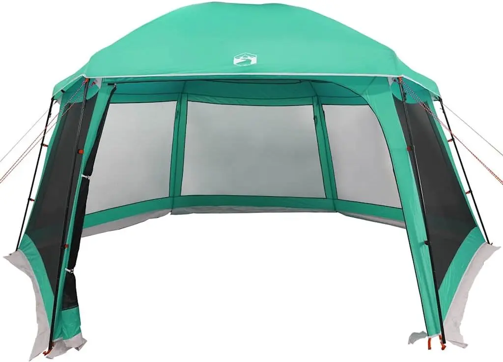 Cort pentru piscina cu cadru VidaXL 4100626 (Green)