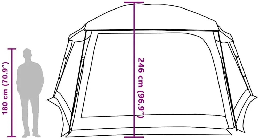 Cort pentru piscina cu cadru VidaXL 4100628 (Blue)