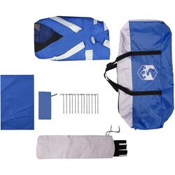 Cort pentru piscina cu cadru VidaXL 4100628 (Blue) Thumb