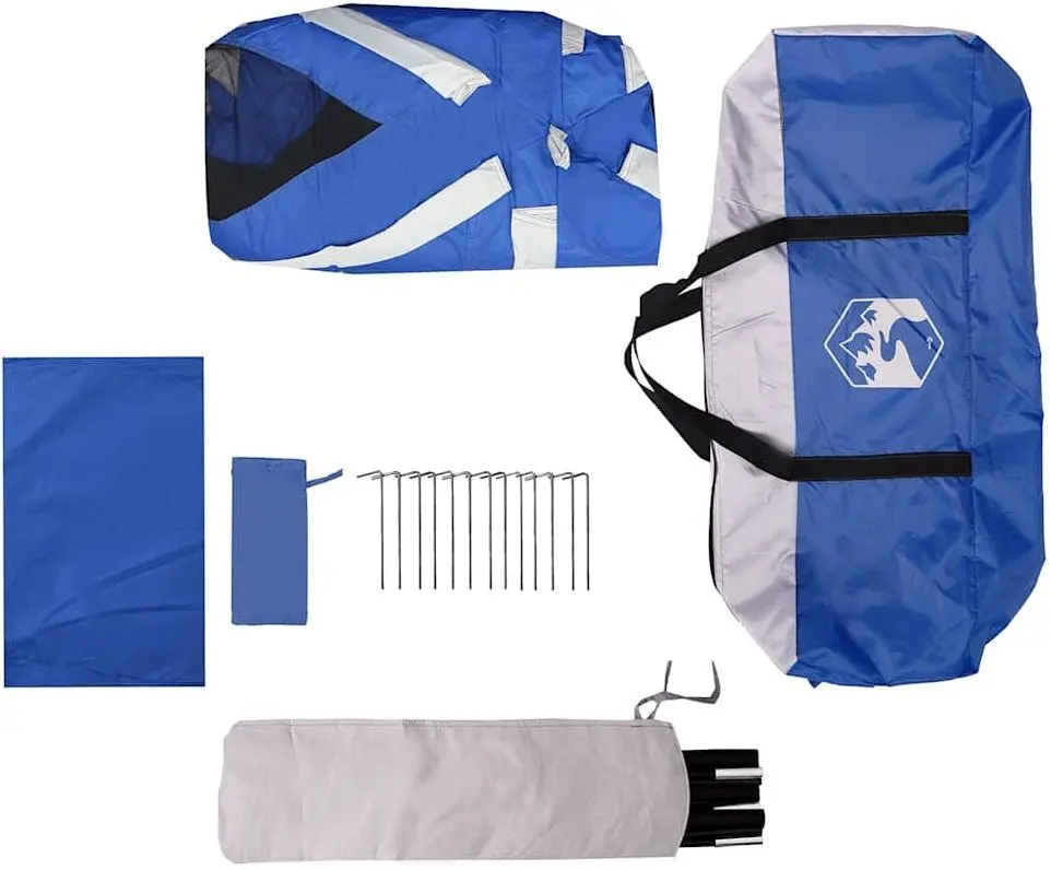 Cort pentru piscina cu cadru VidaXL 4100628 (Blue)