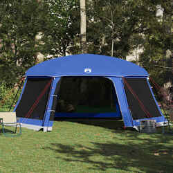 Cort pentru piscina cu cadru VidaXL 4100628 (Blue) Thumb