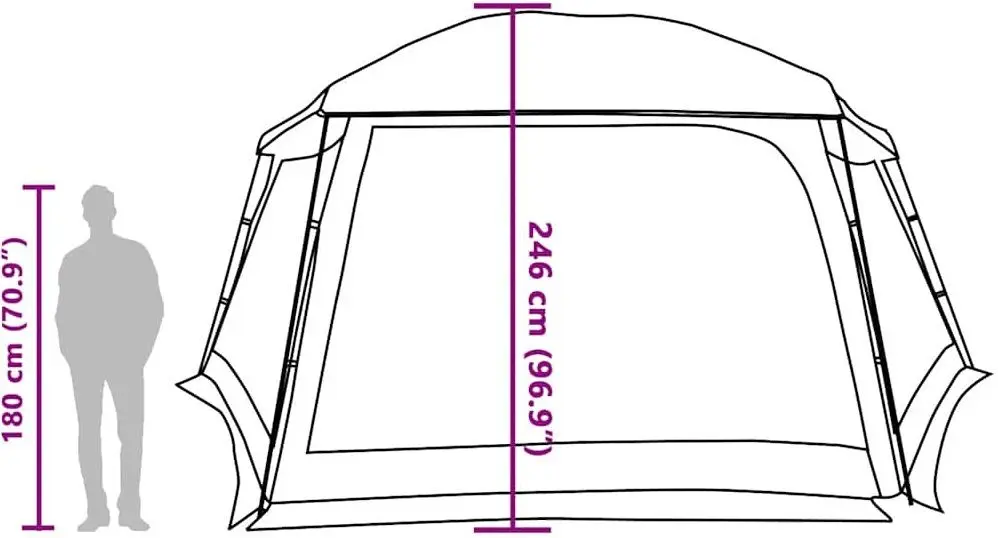 Тент для каркасного бассейна VidaXL 4100629 (Green)