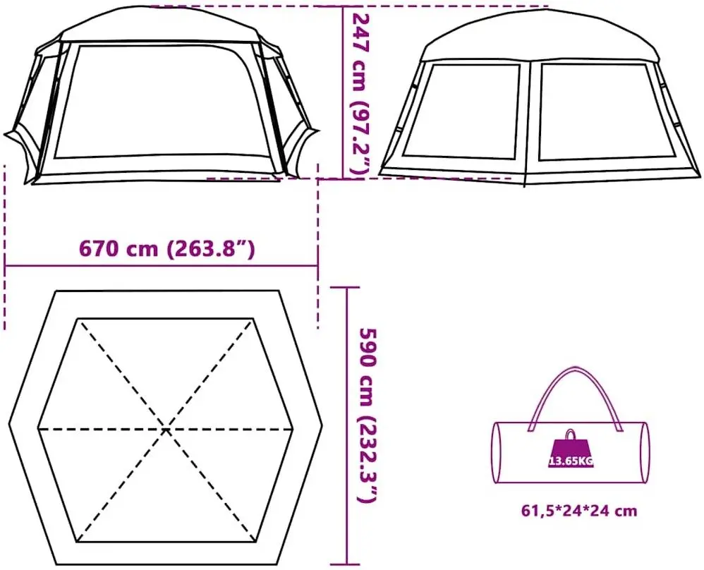 Тент для каркасного бассейна VidaXL 4100631 (Blue)