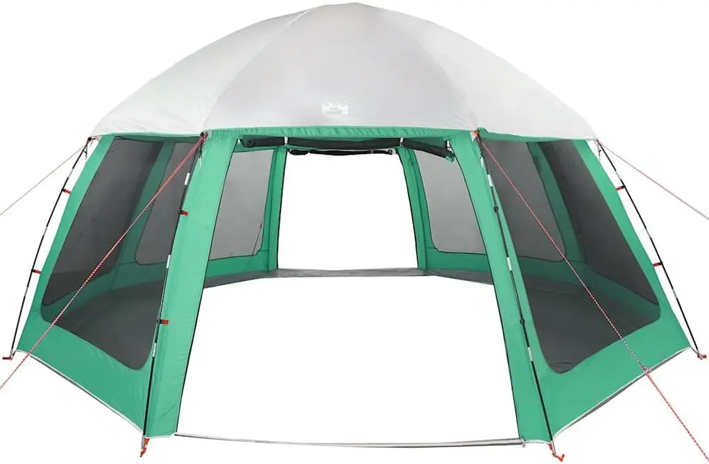 Cort pentru piscina cu cadru VidaXL 4100635 (Green)