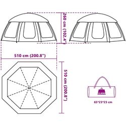 Cort pentru piscina cu cadru VidaXL 4100635 (Green) Thumb