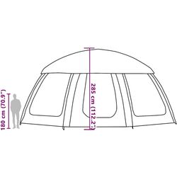 Cort pentru piscina cu cadru VidaXL 4100638 (Green) Thumb