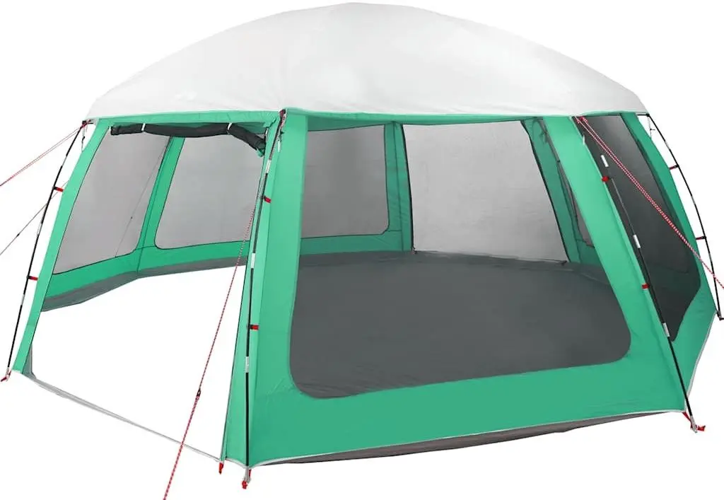 Cort pentru piscina cu cadru VidaXL 4100638 (Green)