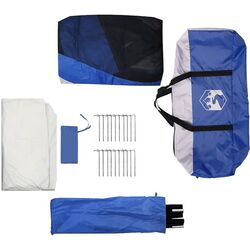 Cort pentru piscina cu cadru VidaXL 4100640 (Blue) Thumb