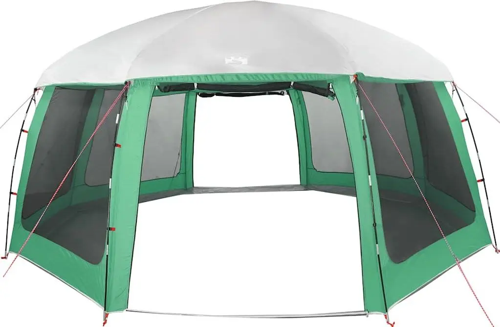 Cort pentru piscina cu cadru VidaXL 4100641 (Green)