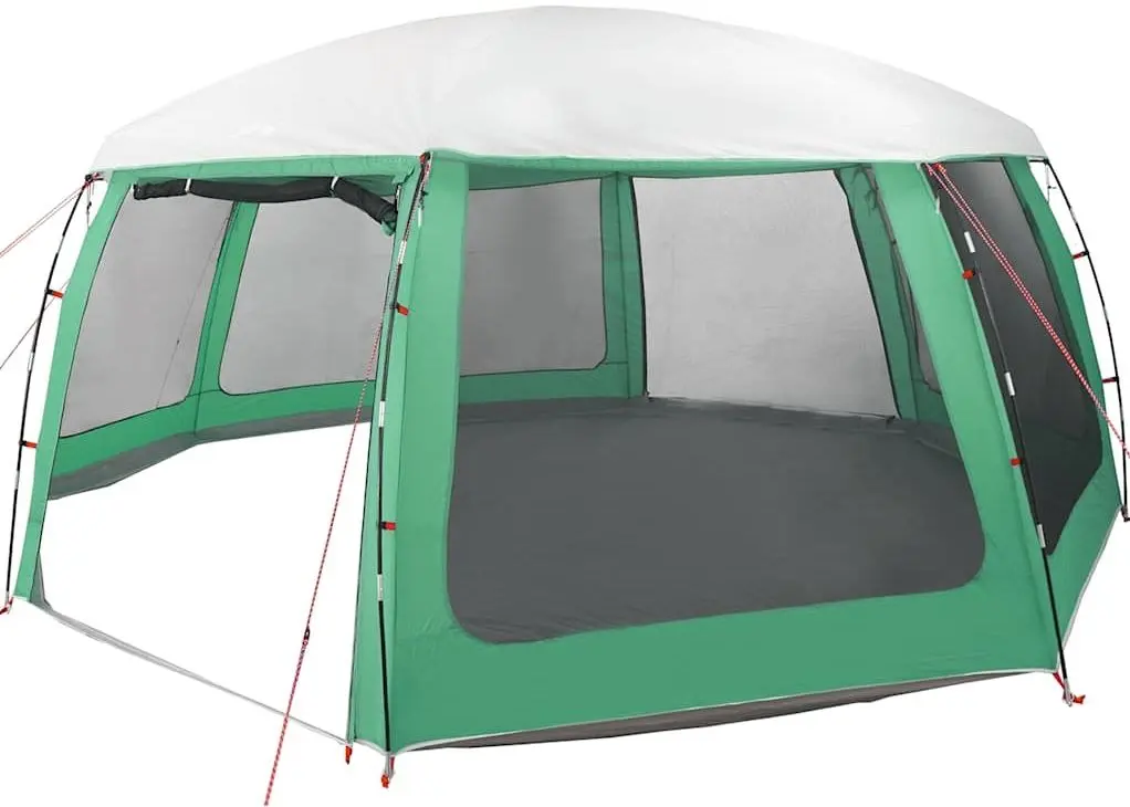 Cort pentru piscina cu cadru VidaXL 4100641 (Green)