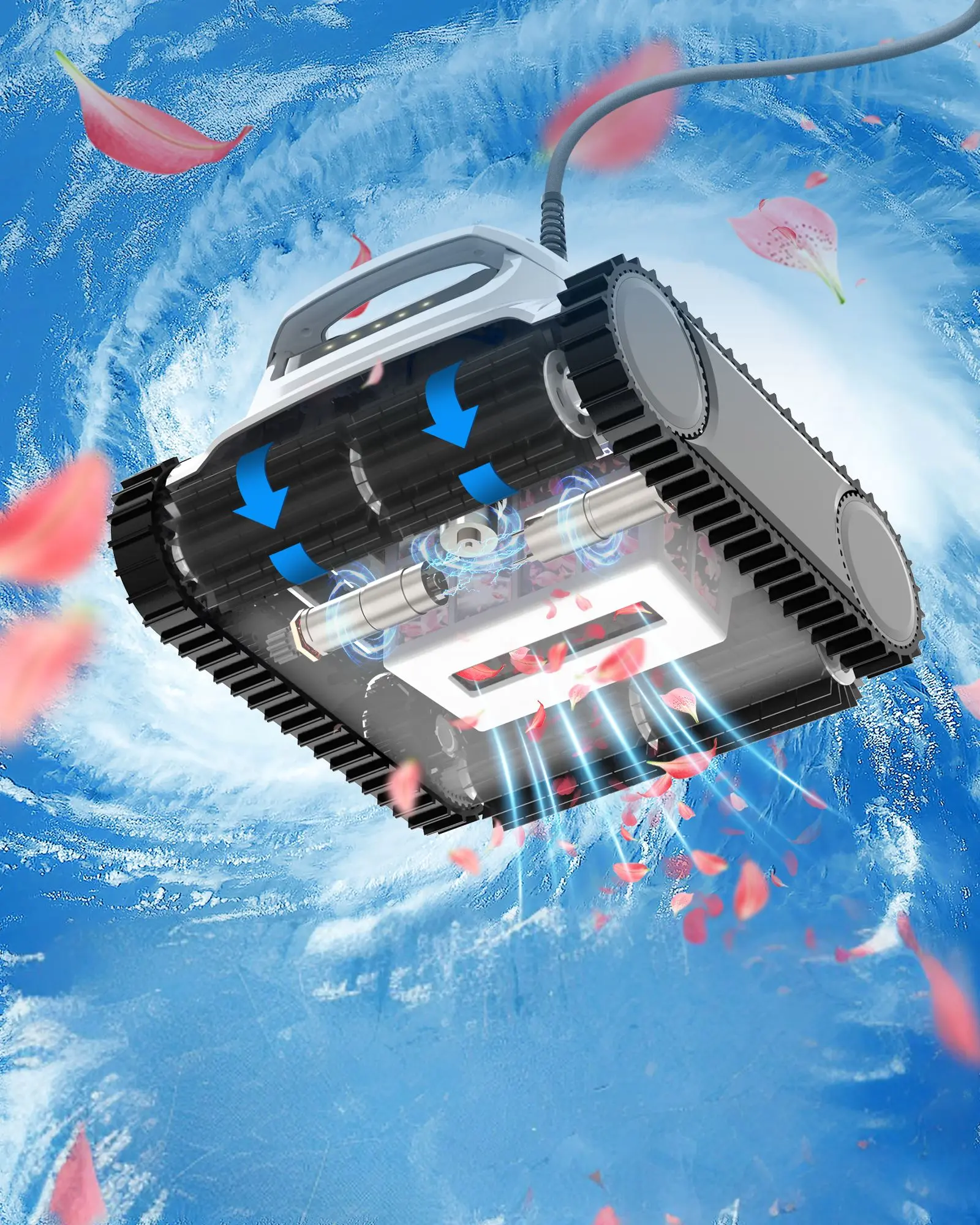 Robot pentru curatarea piscinei Wybot M1C (White/Black) - 2