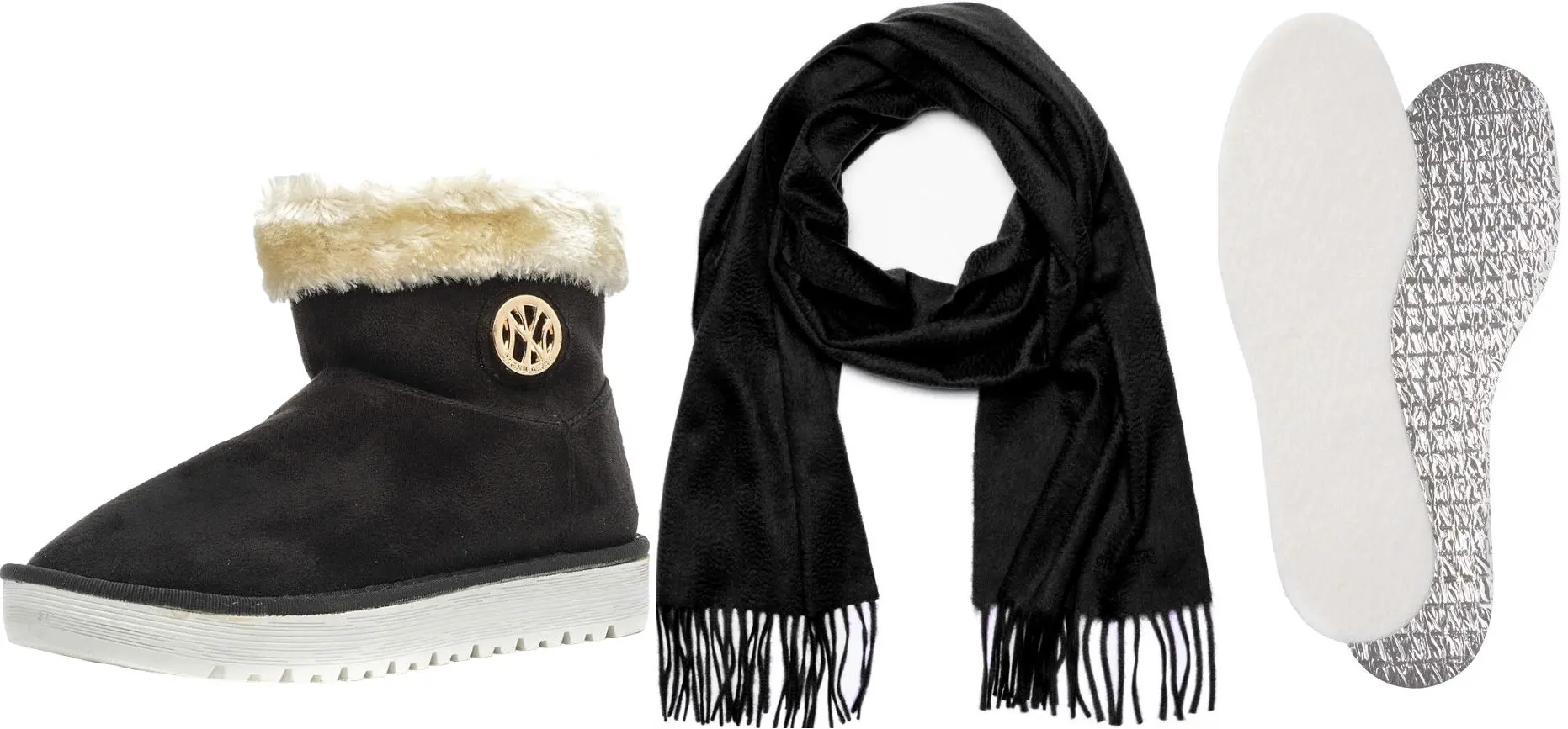 Зимний набор Oodji Black 37 + WIS-608 Black + Yourstep Alu