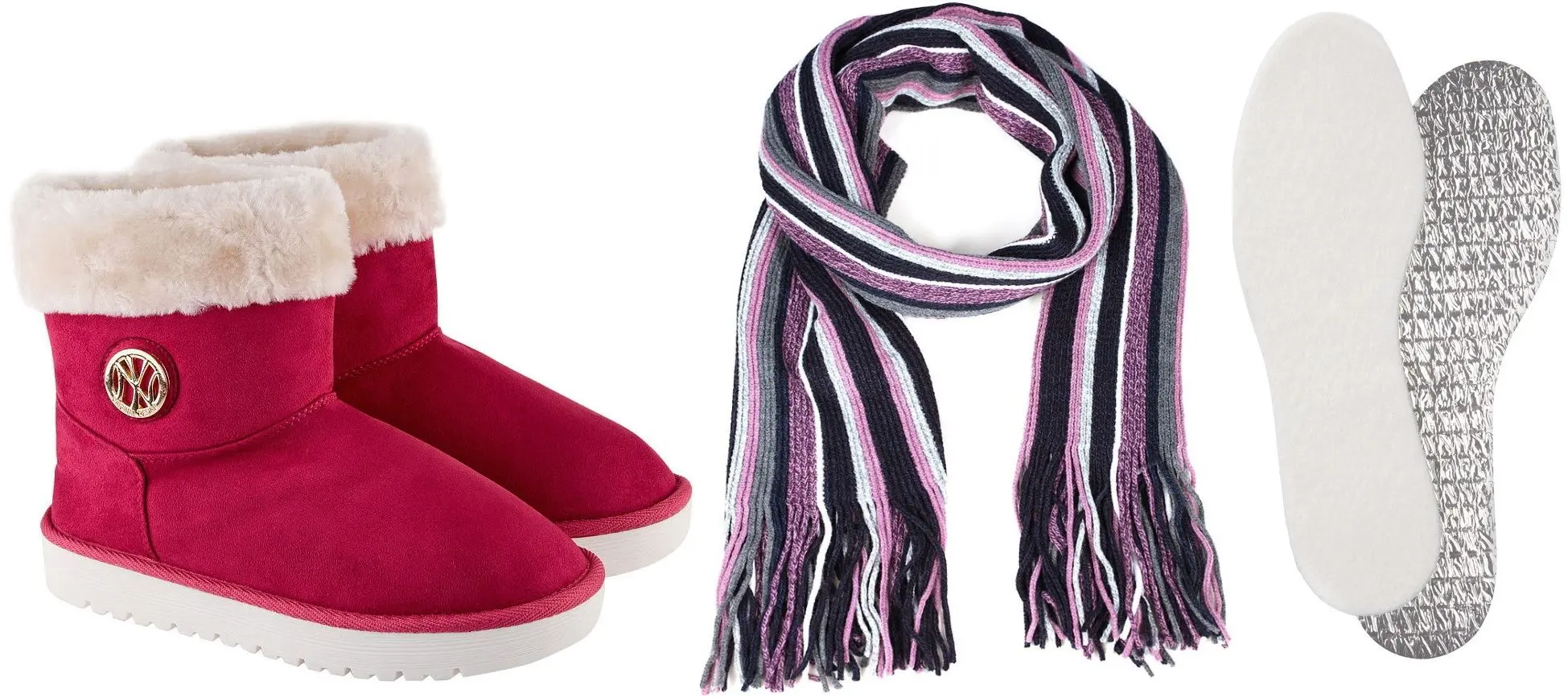 Зимний набор Oodji Pink 38 + WIS-609 Lilac + Yourstep Alu