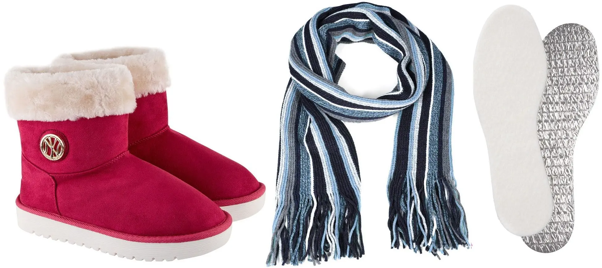 Зимний набор Oodji Pink 40 + WIS-609 Blue + Yourstep Alu