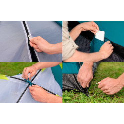 Cort Bestway Wander Dome 4 68143BW (Blue/Black) Thumb