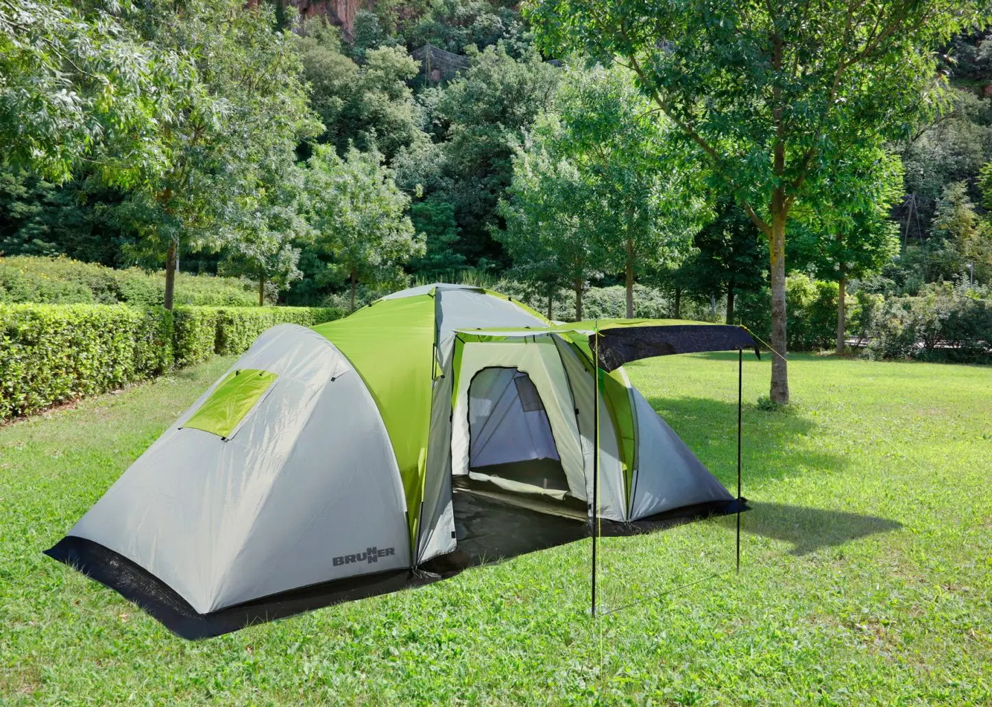 Палатка Brunner Echo Outdoor 4 (Green/Grey) - 2