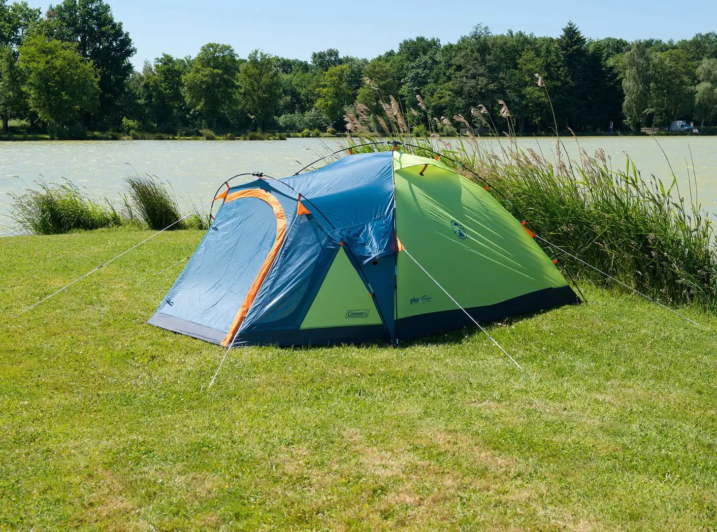 Палатка Coleman Drake 3 (Green/Blue) - 4