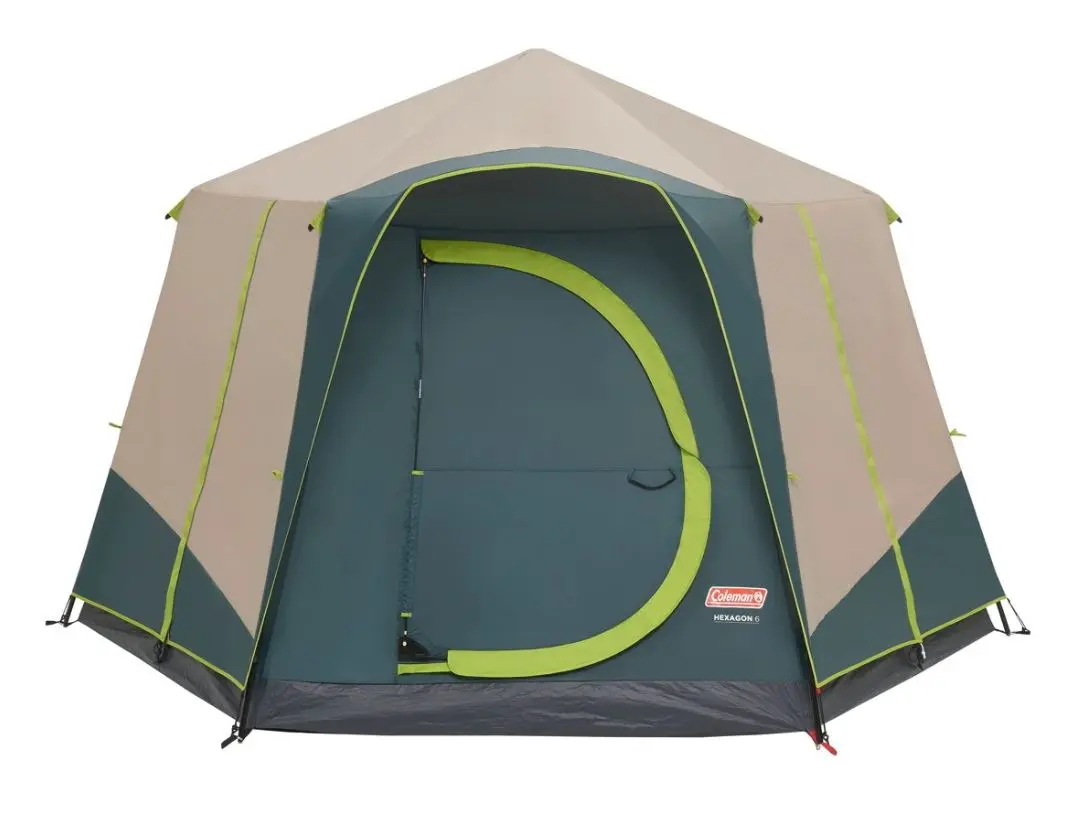 Палатка Coleman Hexagon 6 (Beige/Green) - 3