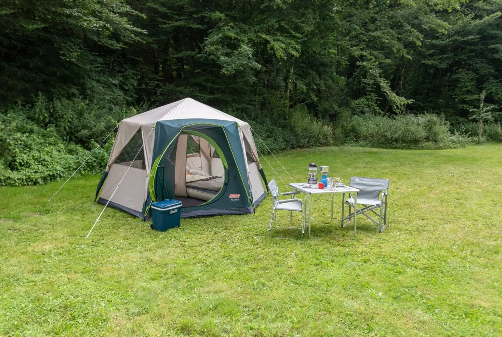 Палатка Coleman Hexagon 6 (Beige/Green) - 4