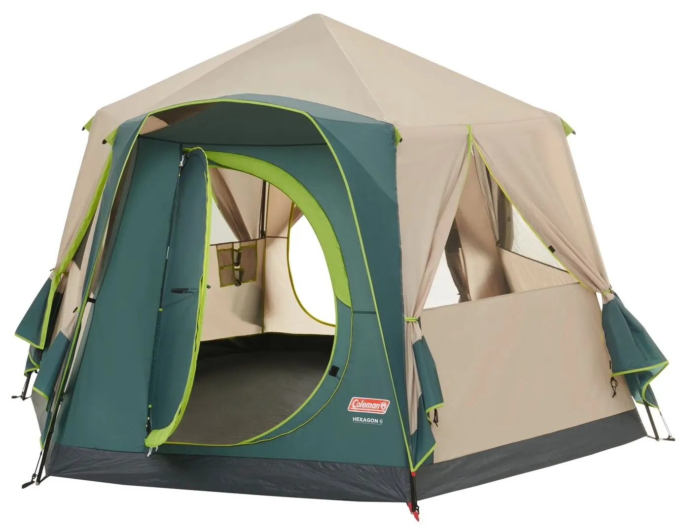 Палатка Coleman Hexagon 6 (Beige/Green)