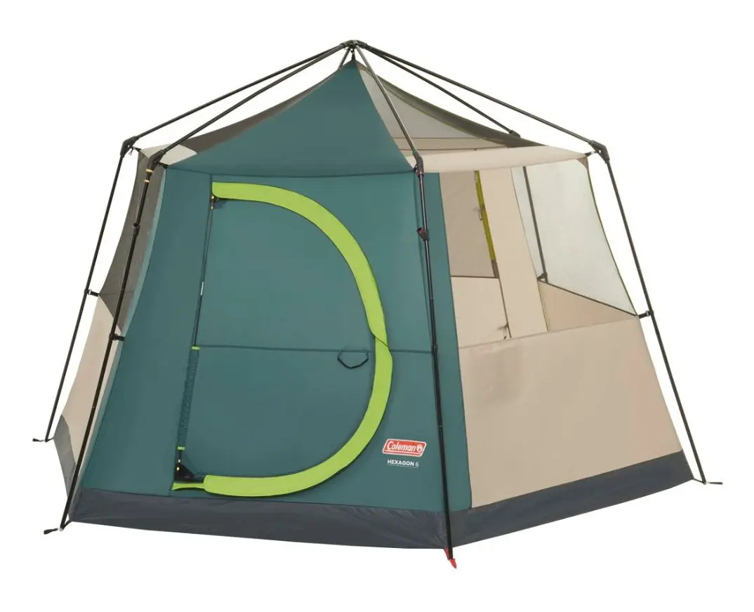 Палатка Coleman Hexagon 6 (Beige/Green) - 2