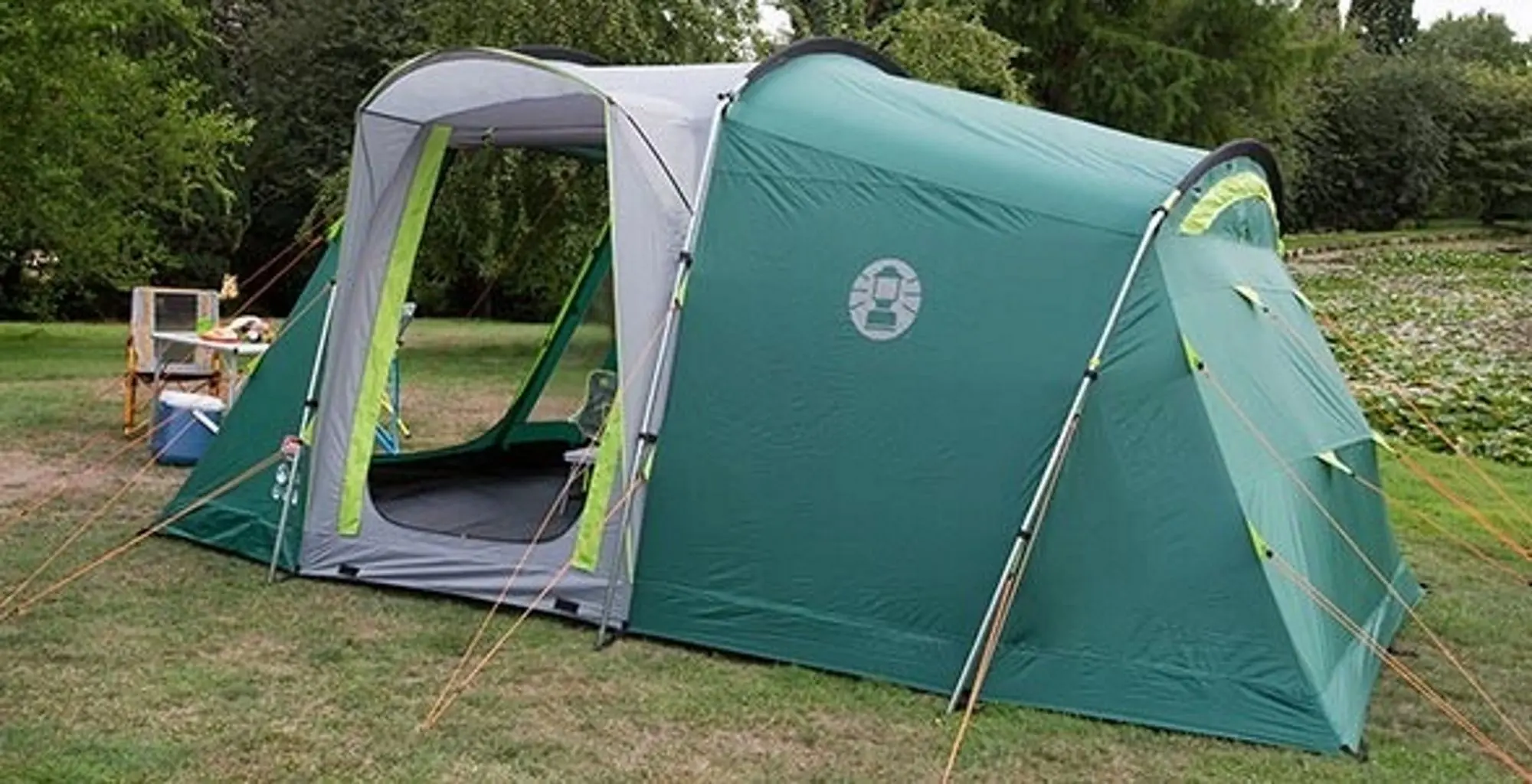Палатка Coleman MacKenzie 4 Blackout (Green/Grey) - 3